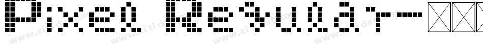 Pixel Regular字体转换